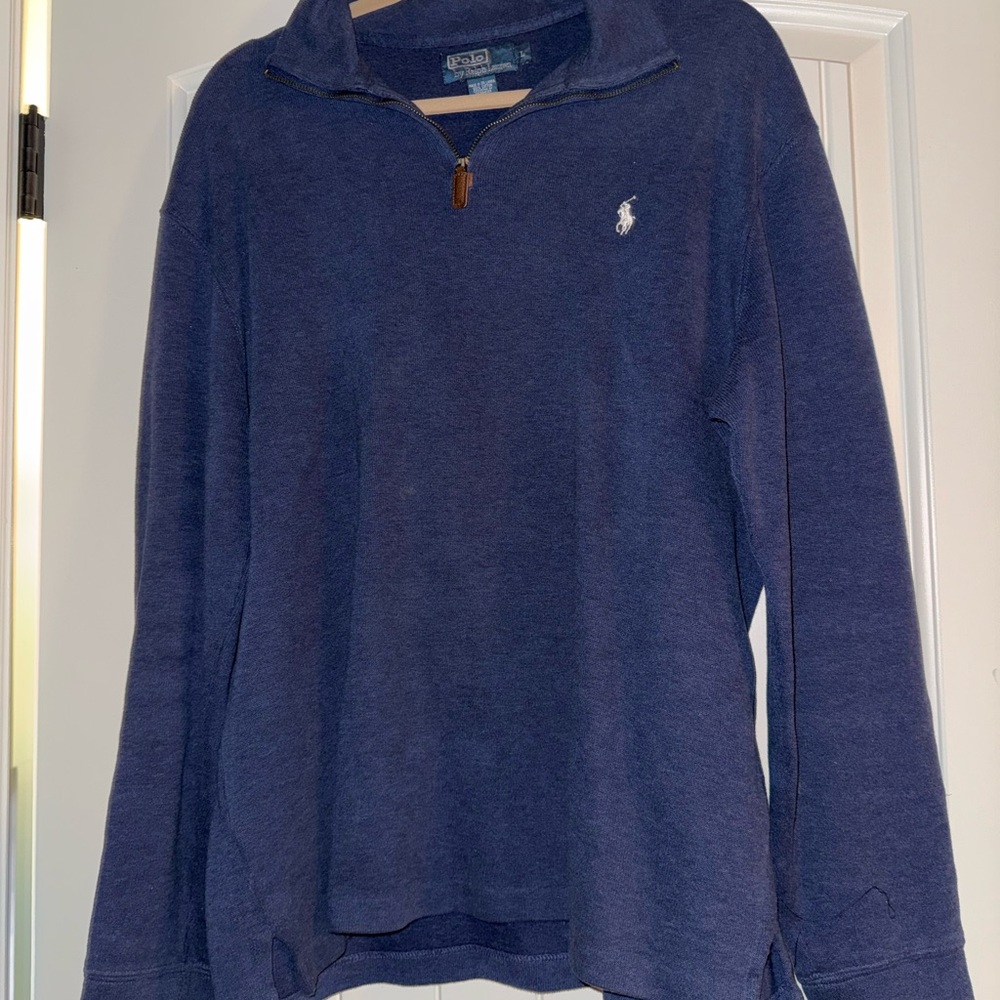 Polo Ralph Lauren Blue Zip Up Sweater